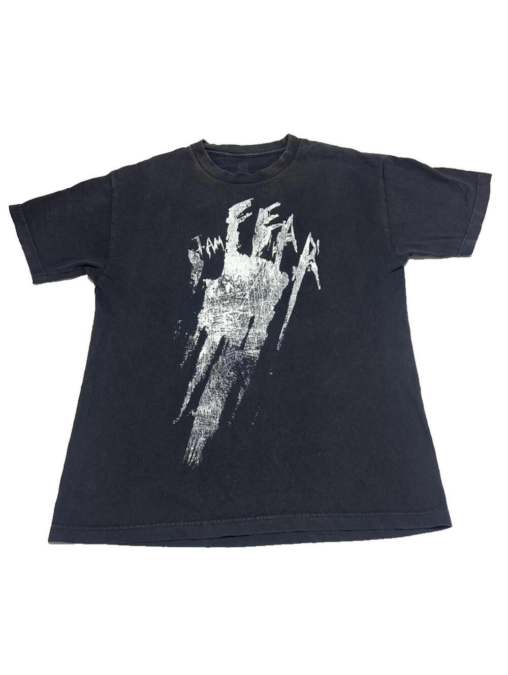 Bray Wyatt I Am Fear Illuminate Oblivion Men Large WWE Black T Shirt Faded Worn